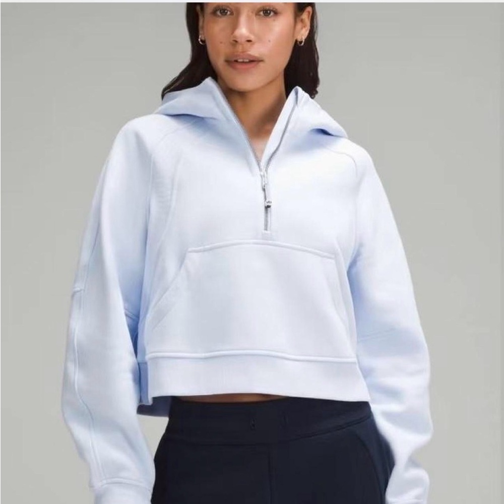 Lululemon Scuba Women's Light Blue Half-Zip Hoodie